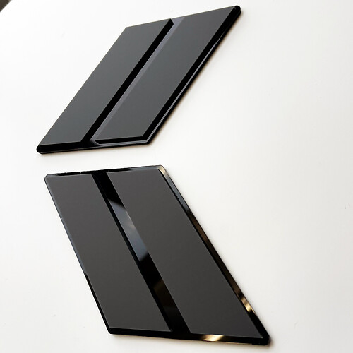 Hash Mark Dodge RT Fender Badges Heckklappen-Emblem 3D-Abzeichen
