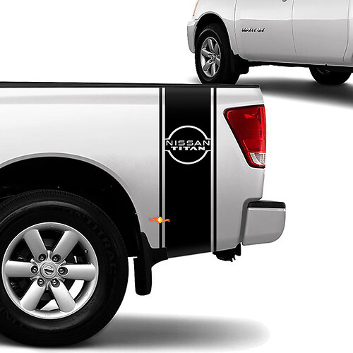 Bettseite Nissan Titan Streifen Vinyl Aufkleber Aufkleber Grafiken
