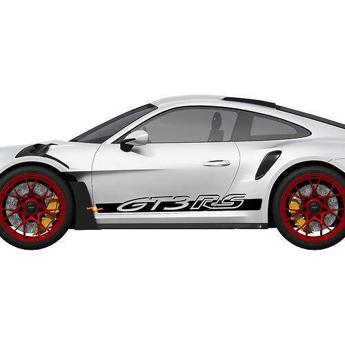 Porsche 911 - 991 Gt3 RS GT3RS Seitenstreifen-Set Aufkleber 2
