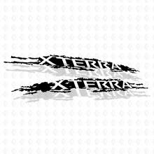 Bed Side Splash Grunge Distressed Nissan Xterra Graphics Vinyl-Aufkleber
 3