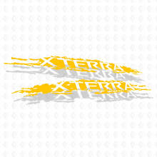 Bed Side Splash Grunge Distressed Nissan Xterra Graphics Vinyl-Aufkleber
 4