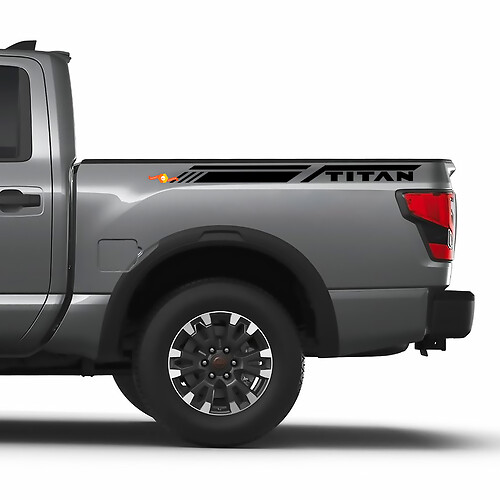 Bettseitenstreifen Nissan Titan Pro4x Streifen Vinyl Aufkleber Aufkleber Grafiken
