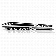 Bettseitenstreifen Nissan Titan Pro4x Streifen Vinyl Aufkleber Aufkleber Grafiken
 3