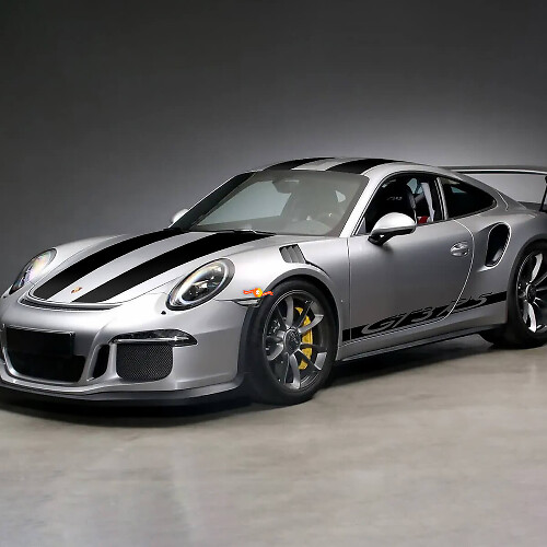 GT3 RS Style Vollkörperstreifen Vinyl-Aufkleber Set Für Porsche 911 GT3 RS