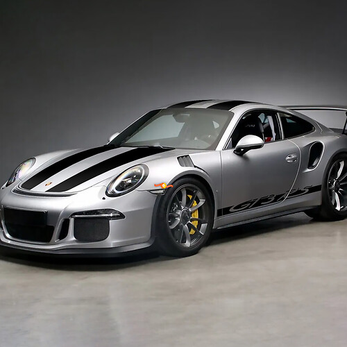 Porsche 911 - 991 Gt3 RS GT3 MR Seitenstreifen-Set Aufkleber
