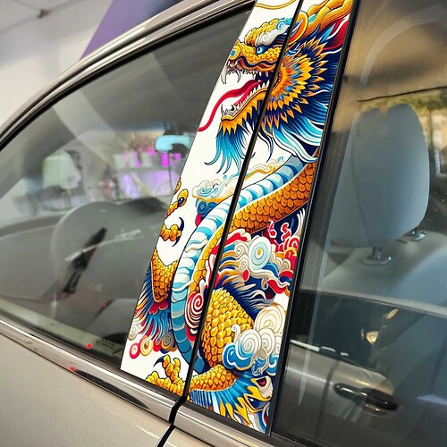 US-amerikanischer Anime-Stil, Säulentüren, Auto-Aufkleber, individuelle Vinyl-Grafik für das Fahrzeug-Styling
