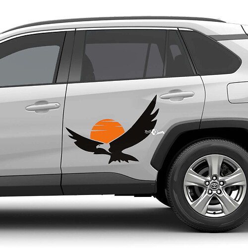 Eagle Sunset Türseiten-Vinylaufklebersatz für Toyota RAV4