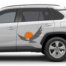 Eagle Sunset Türseiten-Vinylaufklebersatz für Toyota RAV4_2