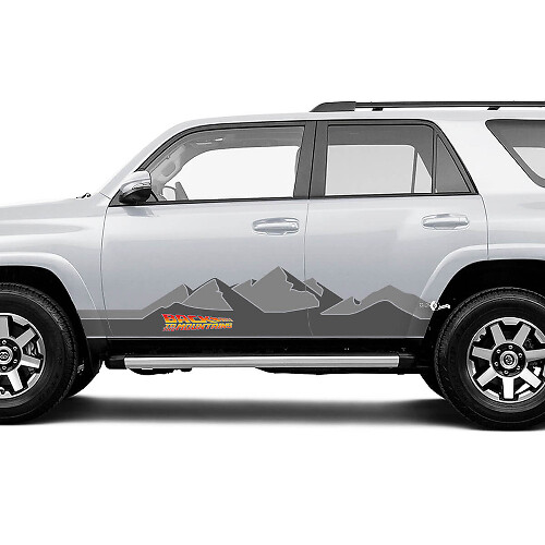 Zurück zu den Bergen Seiten Vinyl Aufkleber Set für Toyota 4Runner