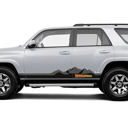 Back To The Mountains Seitentür Rocker Panel Vinyl Aufkleber Aufkleber für Toyota Trucks 2
