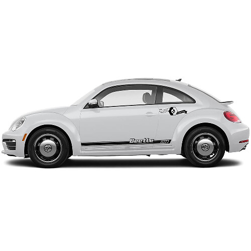 Volkswagen Beetle Seitentüren Rocker Panel Vinyl Streifen Aufkleber Aufkleber 2
