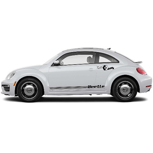 Volkswagen Beetle Seitentüren Rocker Panel Vinyl Streifen Aufkleber Aufkleber 4
