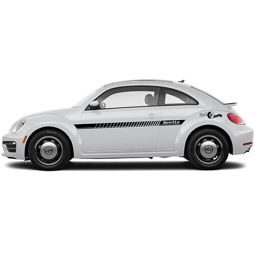 Volkswagen Beetle Seitentüren Rocker Panel Vinyl Streifen Aufkleber Aufkleber 5
