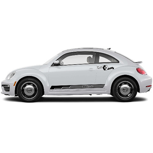 Volkswagen Beetle Seitentüren Rocker Panel Vinyl Streifen Aufkleber Aufkleber 6
