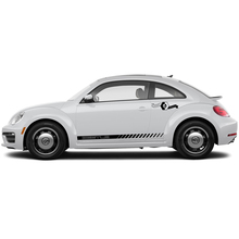 Volkswagen Beetle Seitentüren Rocker Panel Vinyl Streifen Aufkleber Aufkleber 7
 4