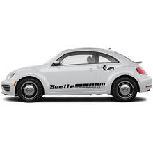 Volkswagen Beetle Seitentüren Rocker Panel Vinyl Streifen Aufkleber Aufkleber 8
 3