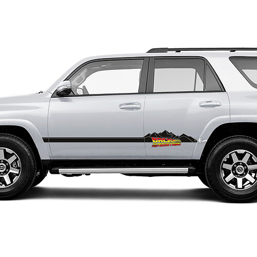 Back To The Mountains Seitentür Rocker Panel Vinyl Aufkleber Aufkleber für Toyota Trucks 3
