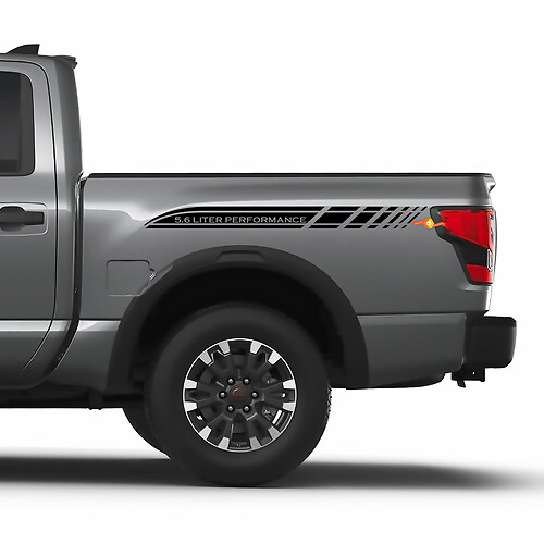 Nissan Titan 5.6 L Performance Bed Side Stripes Vinyl Sticker Decals GraphicsVehicle Parts & Accessories, Car Tuning & Styling, Body & Exterior Styling!
