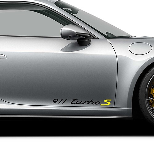 Porsche Aufkleber Porsche 911 Turbo S Signature Seitenaufkleber Aufkleber 2
