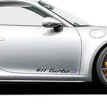 Porsche Aufkleber Porsche 911 Turbo S Signature Seitenaufkleber Aufkleber 2
 2