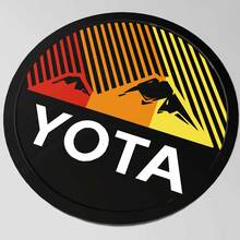 Yota Toyota Heritage Stripes Mountains Kotflügelabzeichen-Emblem
 2