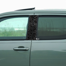 Topografischer Kartenstil, Säulentüren, Auto-Aufkleber
 2