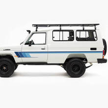 Retro-Seitenaufkleber-Set mit klassischen Streifen für Toyota Land Cruiser J75-Serie
 2
