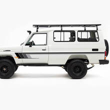 Retro-Seitenaufkleber-Set mit klassischen Streifen für Toyota Land Cruiser J75-Serie
 3