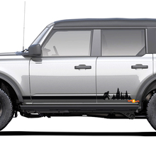 Paar Bigfoot Yeti Rocker Panel Seitenaufkleber für Ford Bronco
 2