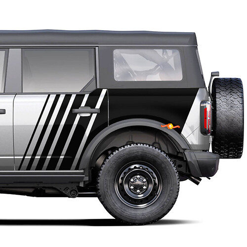 Strobumverblassende Grafik -Seitenaufkleber Aufkleber für Ford Bronco
