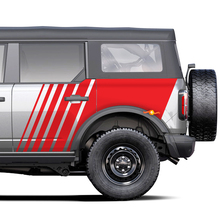 Strobumverblassende Grafik -Seitenaufkleber Aufkleber für Ford Bronco
 3