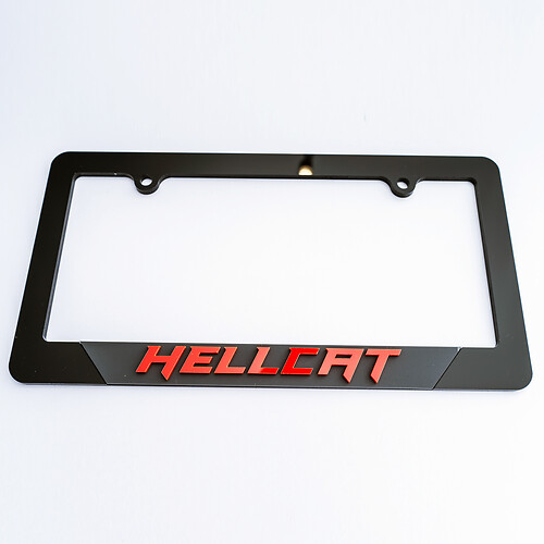 Hellcat-Fahrzeug-Kennzeichenabdeckungen, Rahmen, Fahrzeugdekoration, passend für Dodge Hellcat
