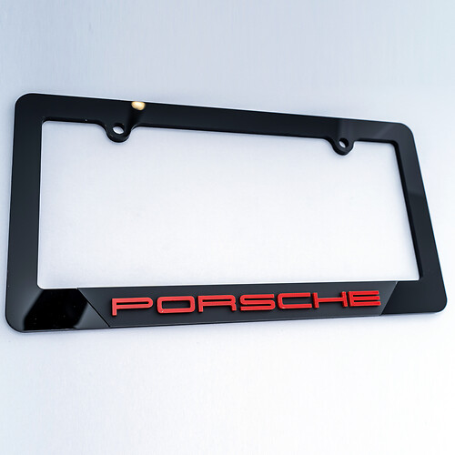 Porsche Fahrzeug-Kennzeichenabdeckungen, Rahmen, Dekor
