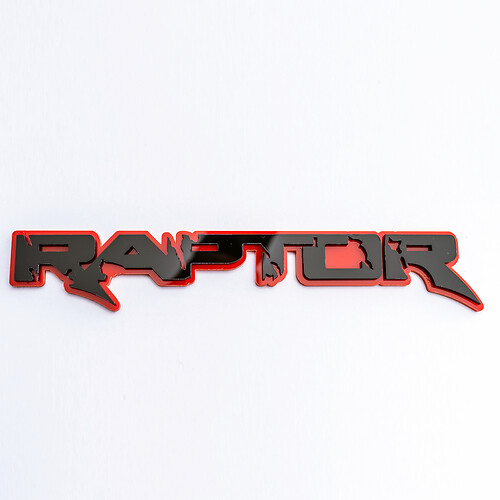 Raptor 3D Badge Fender Tailgate Badges Emblem für Raptor Trucks
