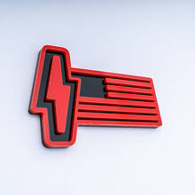 US-Flagge 3D-Abzeichen - Individuelle Kotflügelabzeichen Emblem 4 für Musclecar 150 Lightning 3