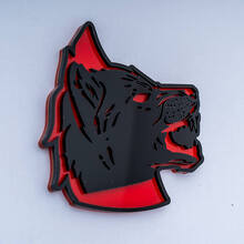 Wolf Head 3D Kotflügel-Heckklappen-Abzeichen Emblem_2