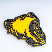Bär Grizzly 3D Abzeichen Fender Heckklappe Abzeichen Emblem
 3