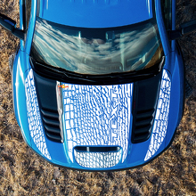 Dinosaur Skin Style Motorhauben- und hintere Seiten-Vinylaufkleber-Set für Dodge Ram_4
