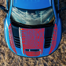 Dinosaur Skin Style Motorhauben- und hintere Seiten-Vinylaufkleber-Set für Dodge Ram_6