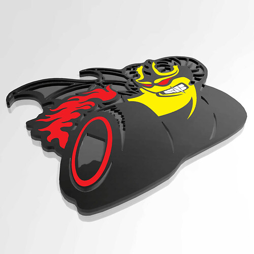 Demon Pack Fender Tailgate Badge Emblem für Dodge Charger Challenger
