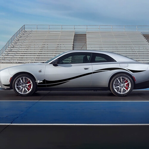 Seitenstockstreifen für Dodge Charger Electric 4
