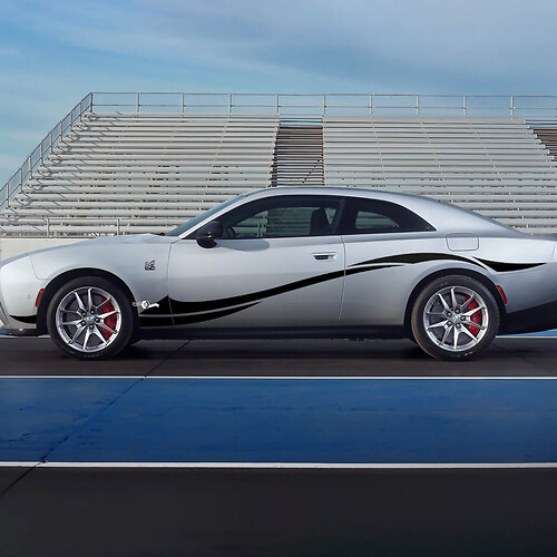 Seitenstockstreifen für Dodge Charger Electric 4
