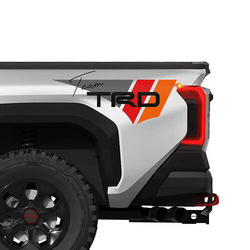 TRD Team Vintage Style Seitliche Vinyl-Aufkleber Set für Toyota Tacoma