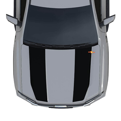 Duales Haubenstreifen Vinyl-Aufkleber-Set für Musclecar Ranger