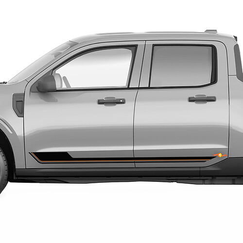 Side Rocker Panel Stripes für Ford Maverick Vinyl Aufkleber Aufkleber Grafik
