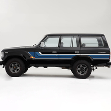 Retro Vintage Streifen TRD Seitentüren Vinyl Aufkleber Aufkleber für Toyota Land Cruiser 60 SERIE
 2