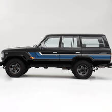 Vintage-Streifen Seitenaufkleber-Set für Toyota Land Cruiser 60er Serie_2