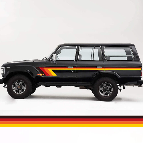 Retro Vintage Streifen Kit für Toyota Land Cruiser FJ60
