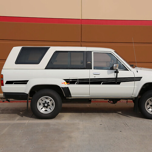 Klassische Toyota 4Runner SR5 Kombi Seitenstreifen Vinyl Aufkleber Aufkleber
