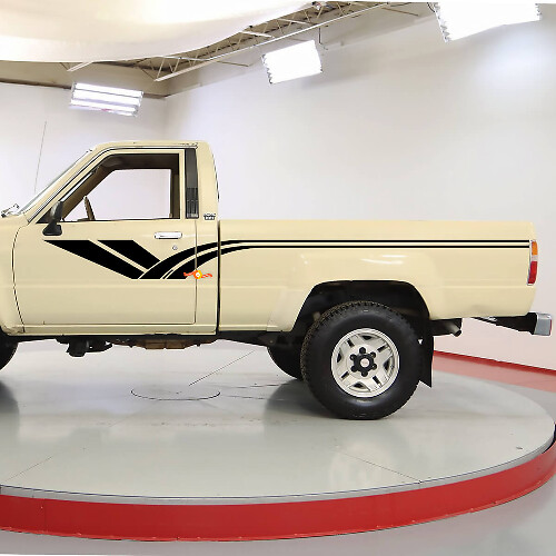 Klassische Toyota Truck Hilux Seitenstreifen Vinyl Aufkleber Sticker
